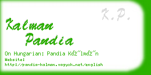 kalman pandia business card